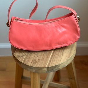Charles Jourdan Melon Leather Handbag